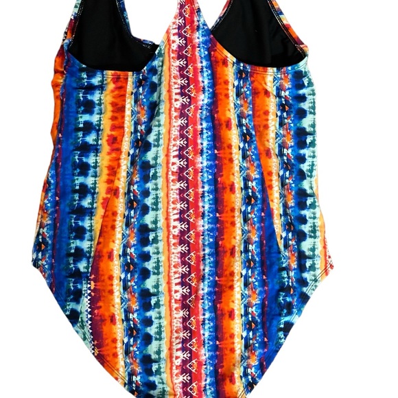 💚Vibrant print one piece swimsuit - Picture 4 of 4